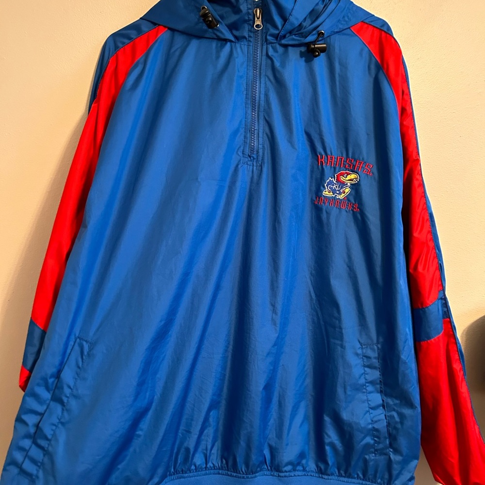 Vintage NCAA Kansas Jayhawks Windbreaker